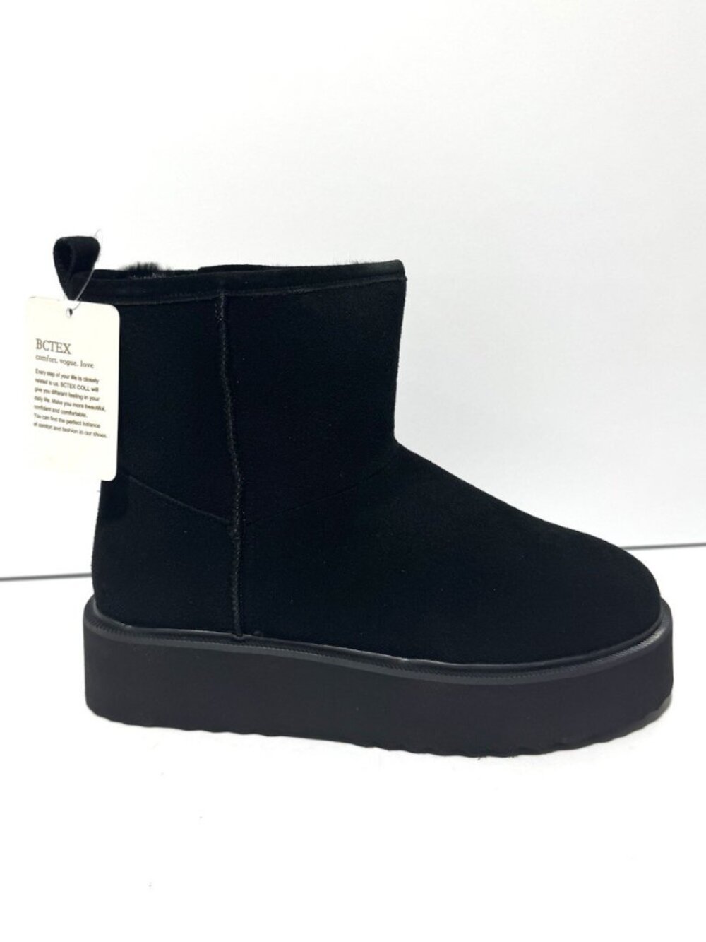 BCTEX Coll Womens Winter Boots Black Size 7 M